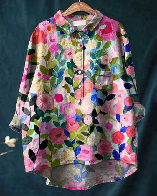 Lilly - Elegant floral blouse