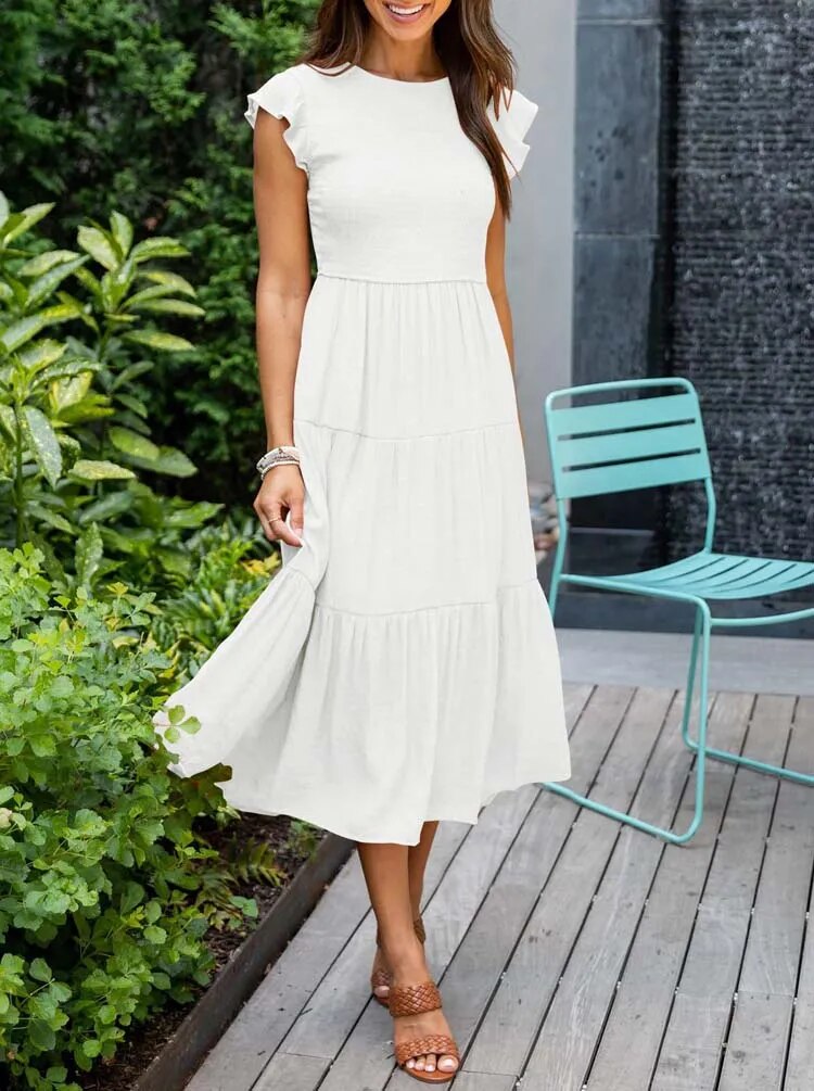 MEGHAN - Elegant Dress with Tummy Control