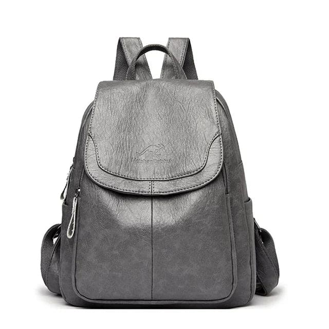 EDA - ANTI-THEFT LEATHER BACKPACK