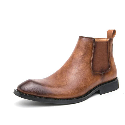 Cooper | Leather Chelsea Boots with Zipper