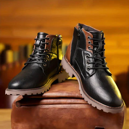 Jethro | Lace-up boots made of premium leather